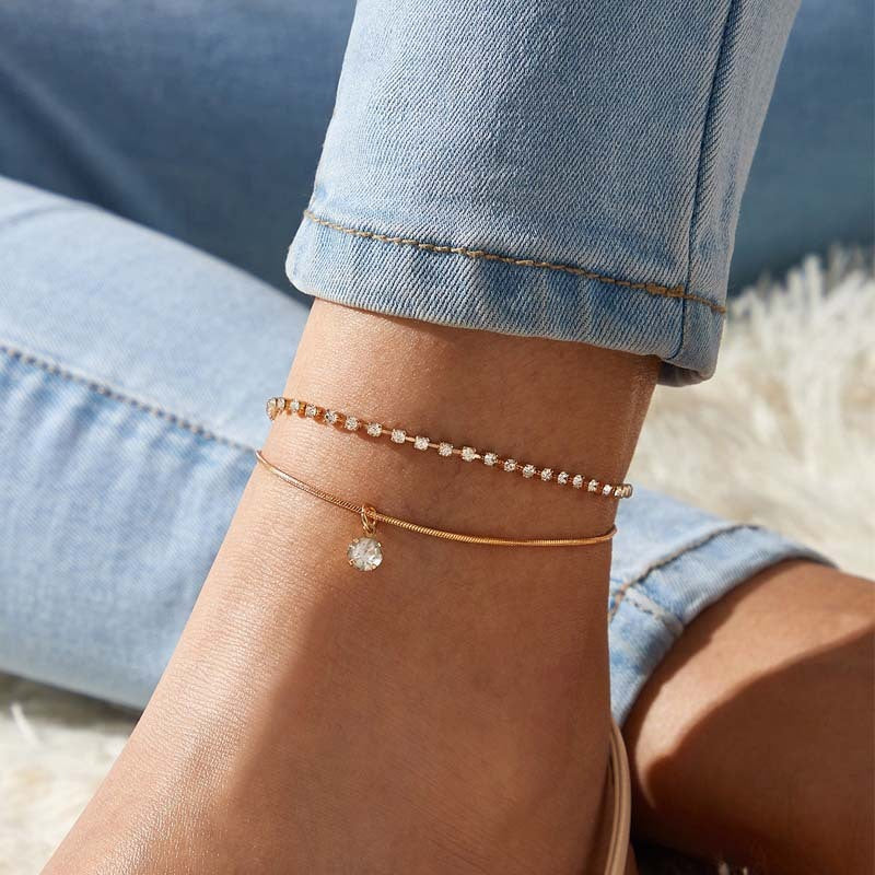 Anklet från Bohemian Cubic Zirconia